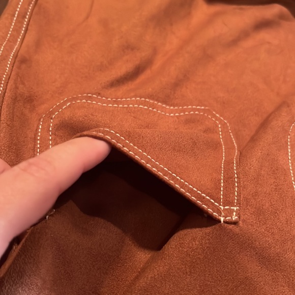 Kori America Burnt Orange Mini Skirt - Picture 4 of 4